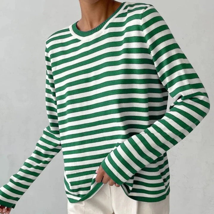 Marina Gestreepte Katoenen Shirt