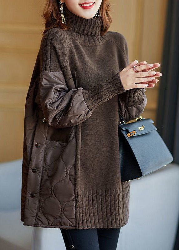 Hailey - Eenvoudige patchworktrui met col
