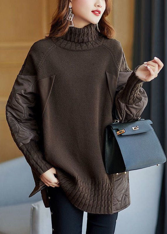 Hailey - Eenvoudige patchworktrui met col
