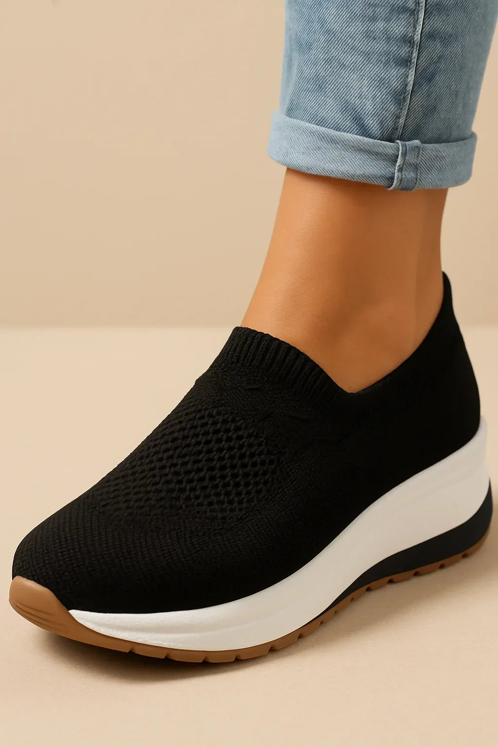 Orthopedische sneakers met ademend bovenwerk en flexibele zool