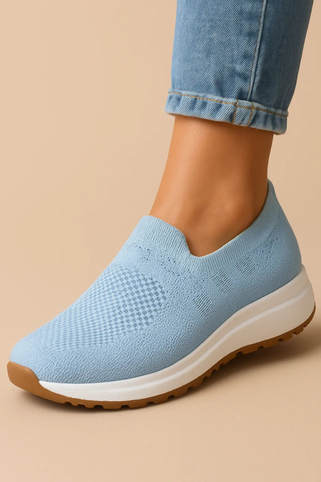 Orthopedische sneakers met ademend bovenwerk en flexibele zool