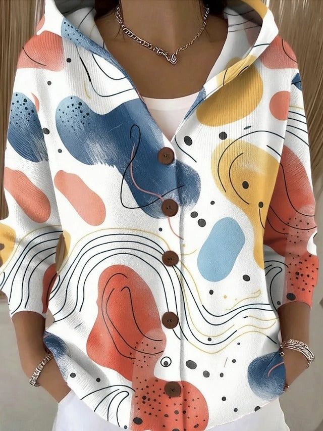 Jenna | Elegante Knop Hoodie Trui