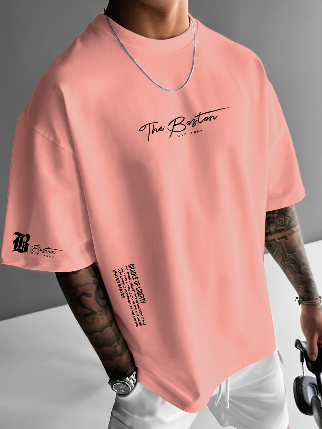 T-shirt Heren | Slogan Print & Comfortabele Loose Fit