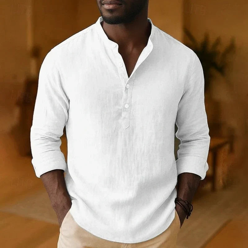 Tramel | Heren Relaxed Fit Lange Mouwen Casual Shirt