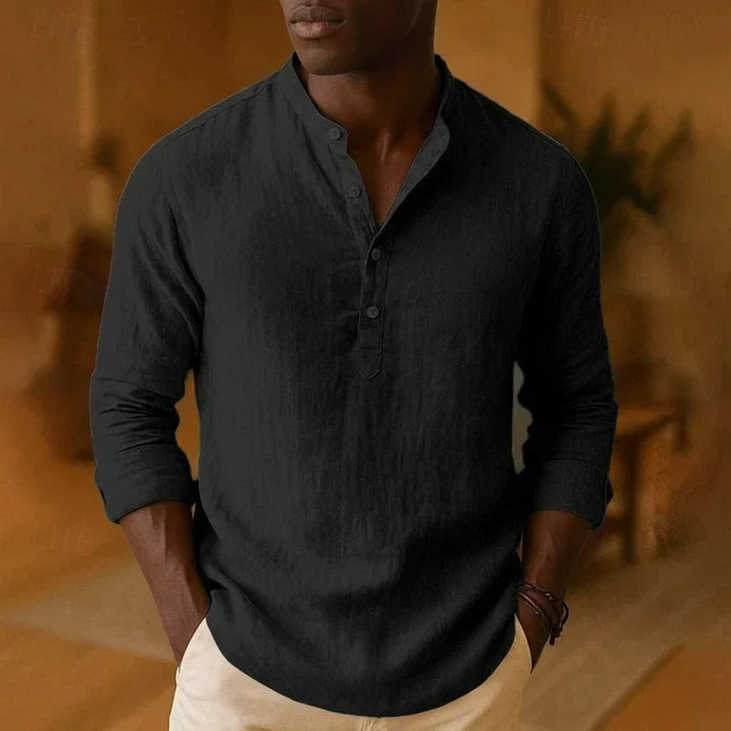Tramel | Heren Relaxed Fit Lange Mouwen Casual Shirt