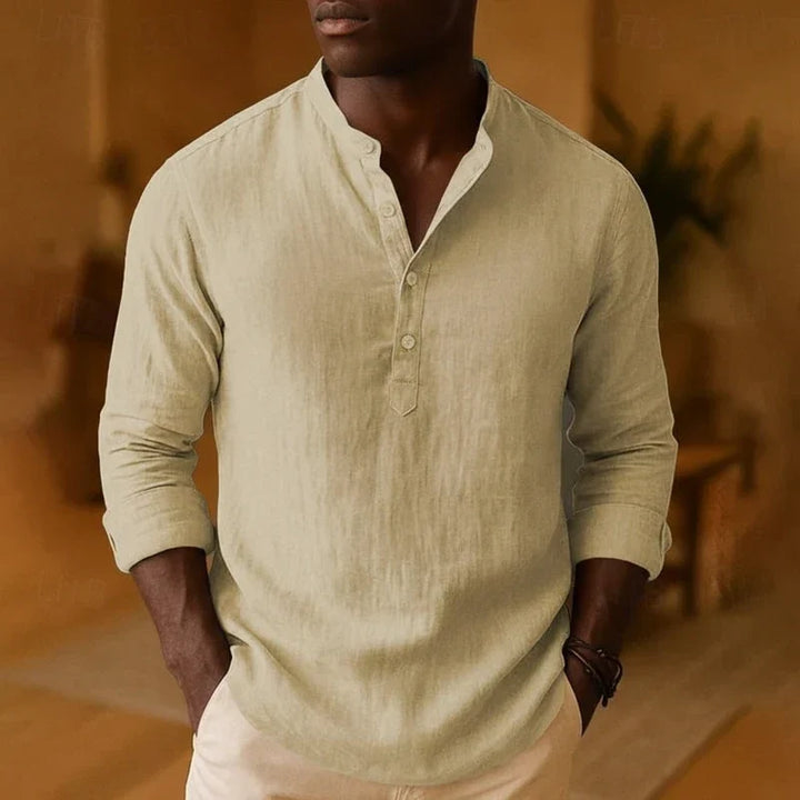 Tramel | Heren Relaxed Fit Lange Mouwen Casual Shirt