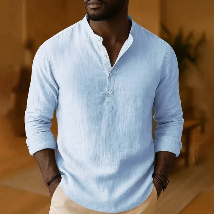 Tramel | Heren Relaxed Fit Lange Mouwen Casual Shirt