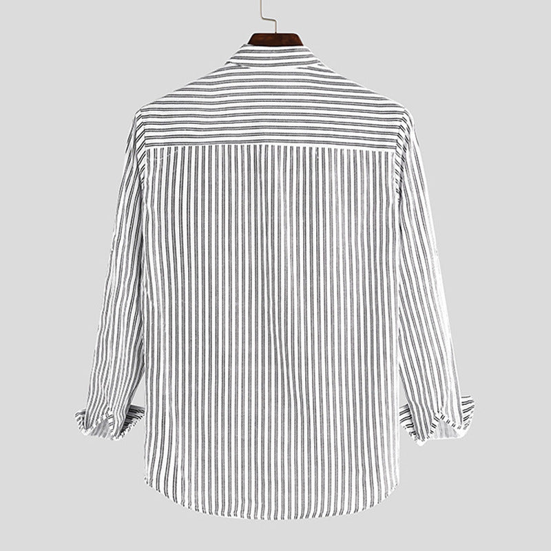 Edward Carter Regular Fit Katoenen Linnen Shirt