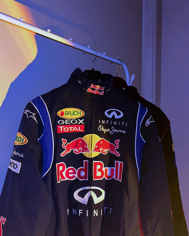 Unisex Racing jas met hoge kraag en volledige ritssluiting