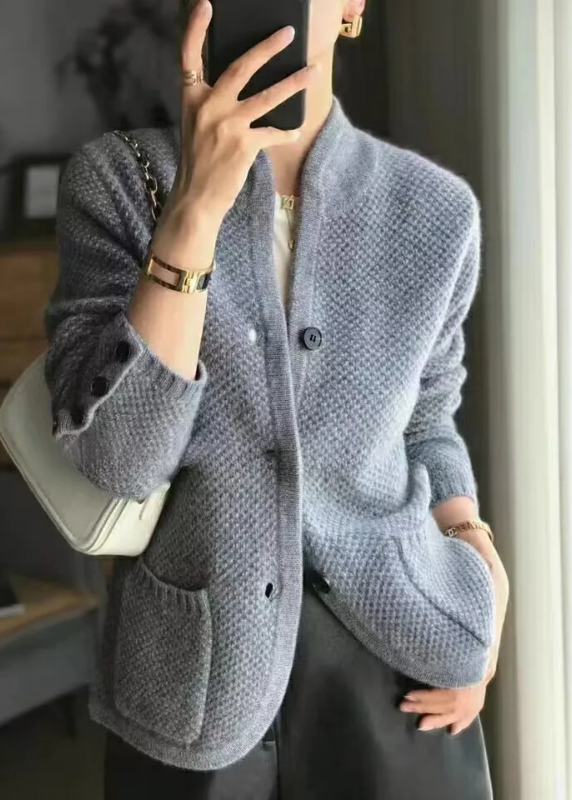 MICHELLE – DE GEZELLIGE TEXTUUR GEHAKTE CARDIGAN