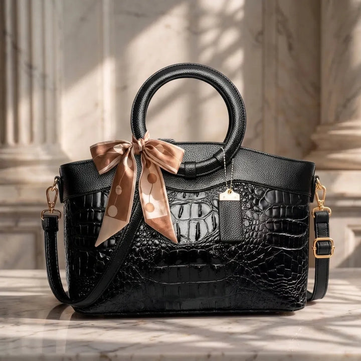 L'Adrienne Geperst Vintage Leren Tas