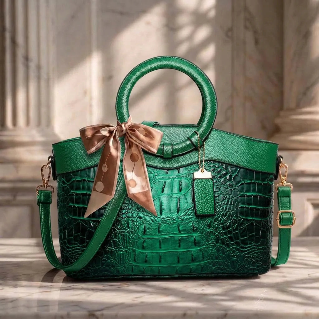 L'Adrienne Geperst Vintage Leren Tas