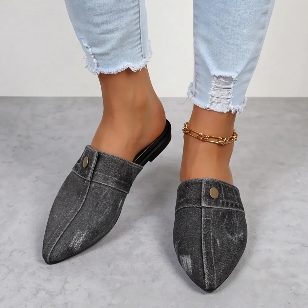 Doja Denim Slip-On Mule