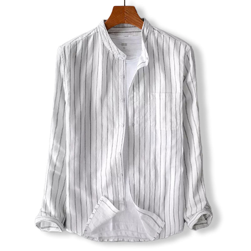 Edward Carter Regular Fit Katoenen Linnen Shirt