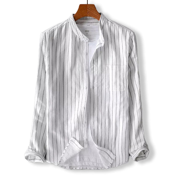 Edward Carter Regular Fit Katoenen Linnen Shirt