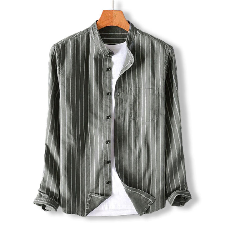 Edward Carter Regular Fit Katoenen Linnen Shirt