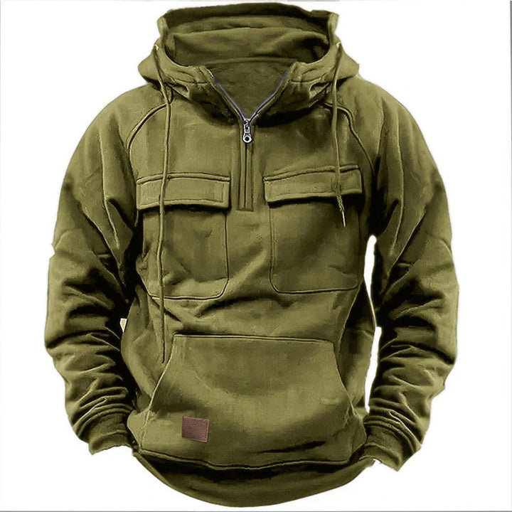 CHRIS – FUNCTIONELE HOODED PULLOVER