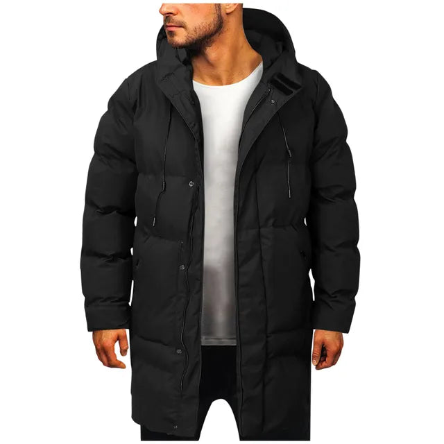 Winterjas Heren | Lange Parka Heren | Gewatteerd & Warm voor Koude Dagen