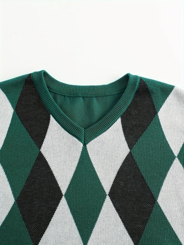 Chandler | Klassieke Argyle Sweater Vest