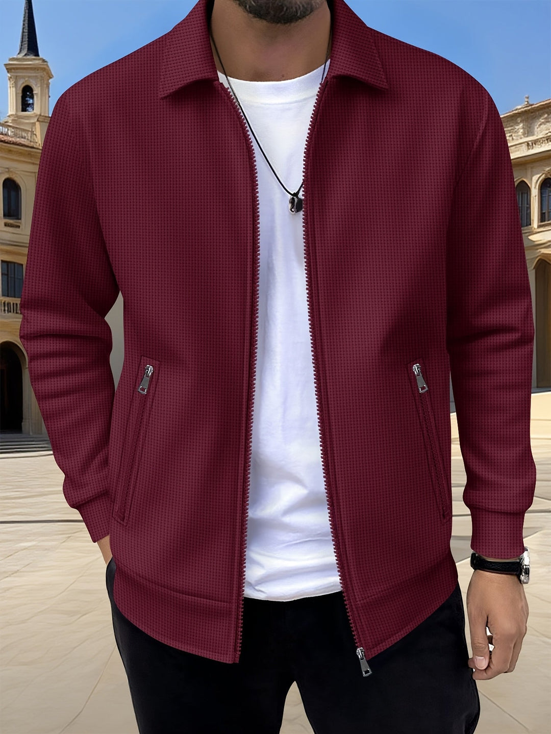 Cameron | Textured Zip Jast