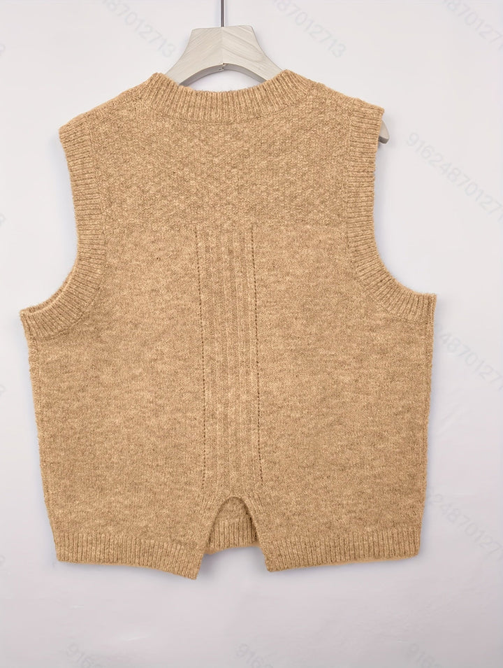 Brooke | Kabelgebreide Sweater Vest