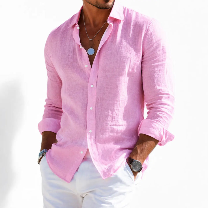 Sirocco Linnen Langemouwen Shirt