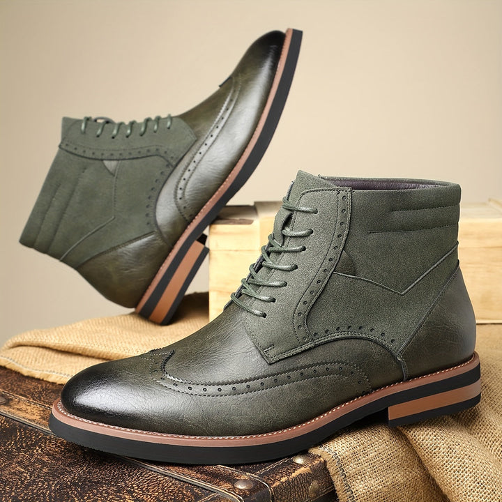 Roland | Klassieke Wingtip Enkellaarzen
