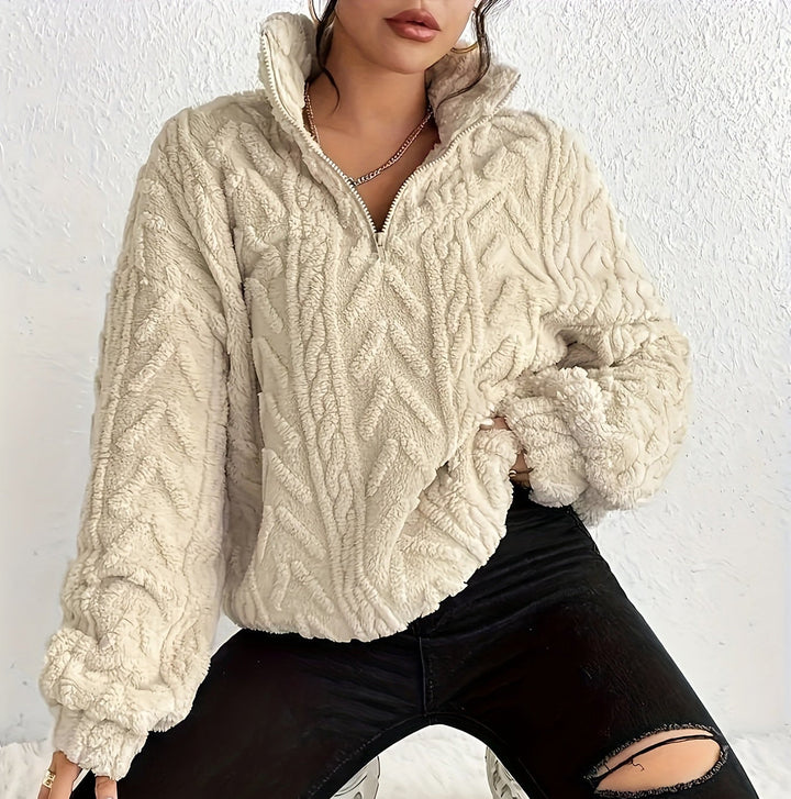 Aicha | Kabelgebreide Oversized Gecombineerde Trui