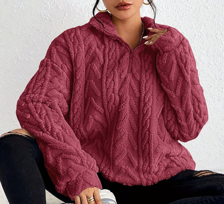 Aicha | Kabelgebreide Oversized Gecombineerde Trui