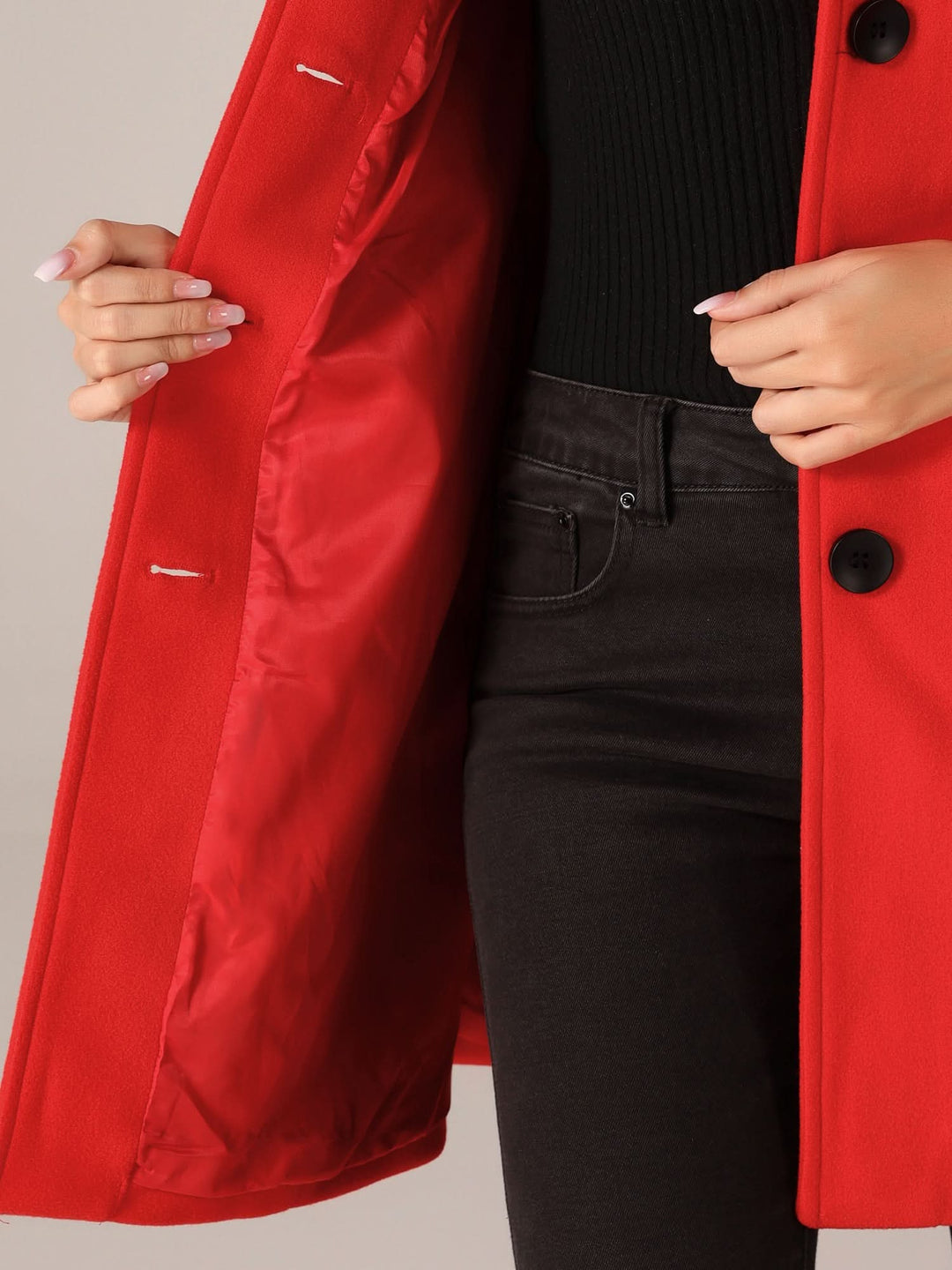 Aud | Notch-Lapel Fit-and-Flare Duurzame Trenchcoat