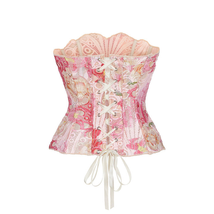 Kanten Corset Top Met Strapless Pasvorm Voor Dames