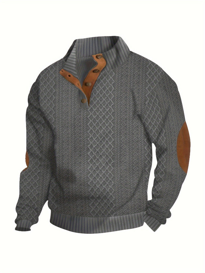 Sweatshirt Met Halve Rits Opstaande Kraag - Regular Fit - Modera - MD 82 - Essential in Meerdere Kleuren