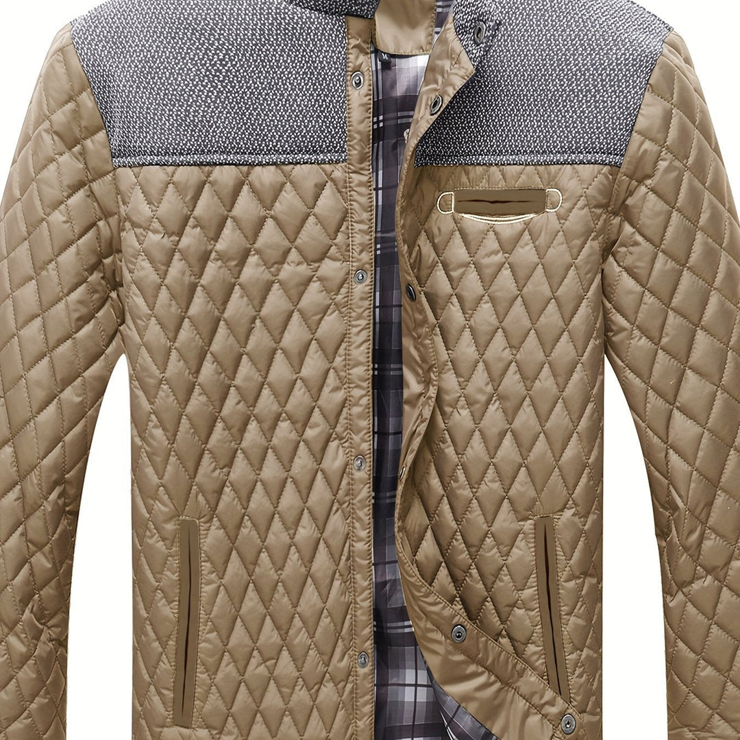 Alden | Gequilt Jack met Staande Kraag