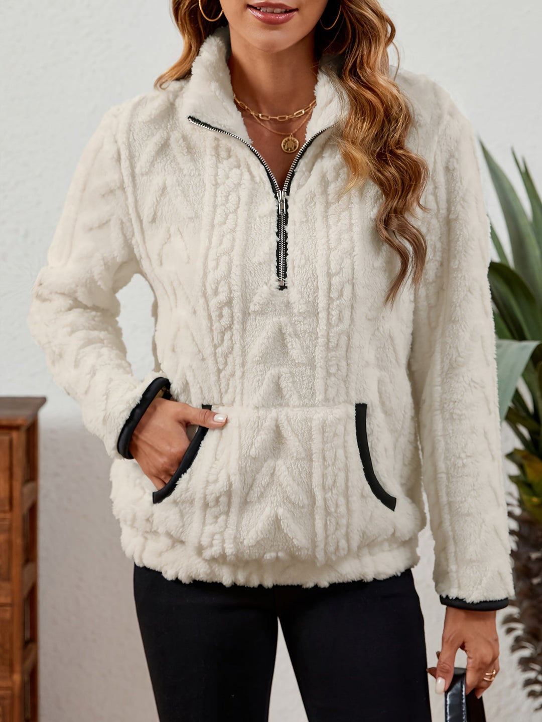 Delilah | Gezellige Half-Zip Pullover