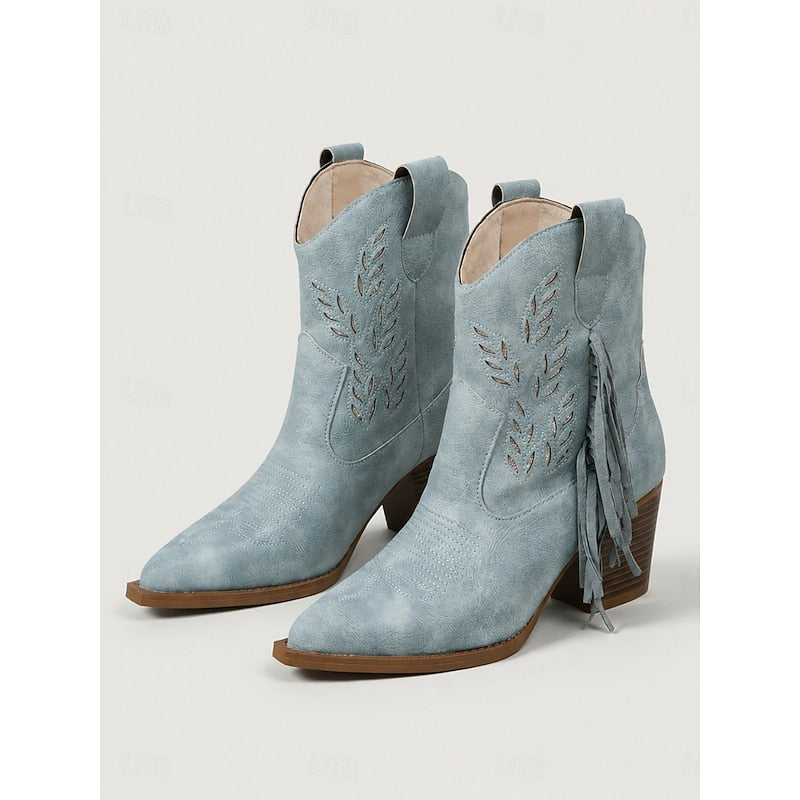 Corinne | Franje Western Enkellaarsjes