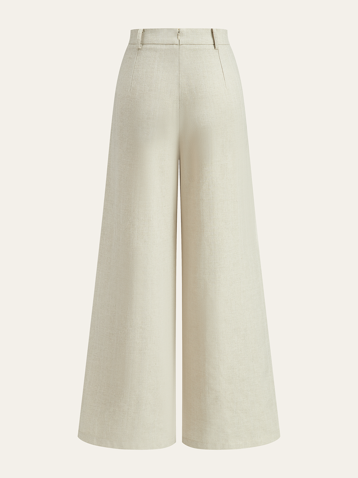Broek Dames Wide Leg Casual Zomer