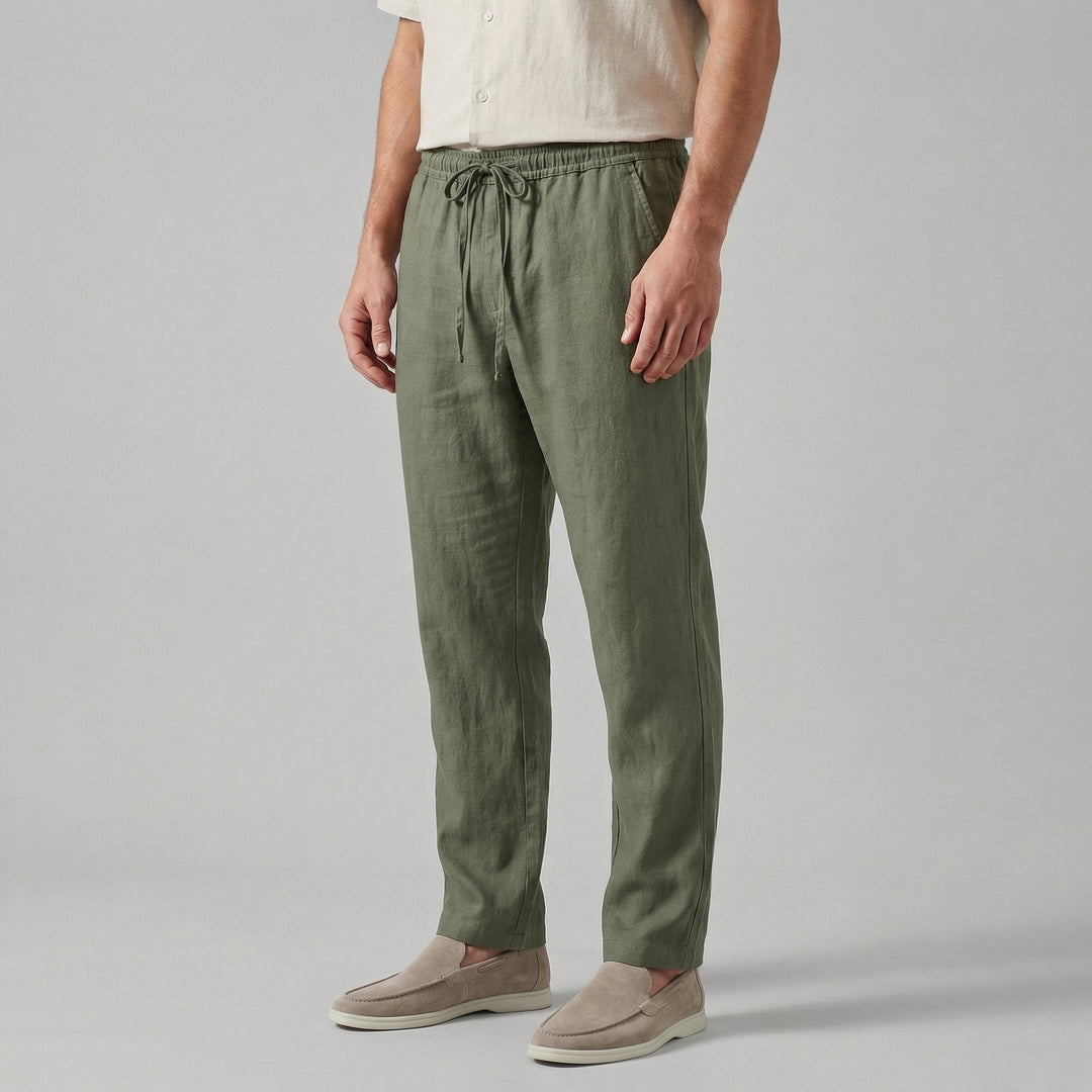 Broek Heren Wide Leg Casual Zomer
