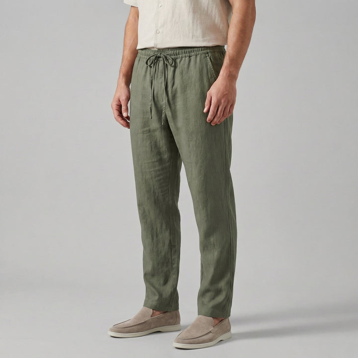 Broek Heren Wide Leg Casual Zomer