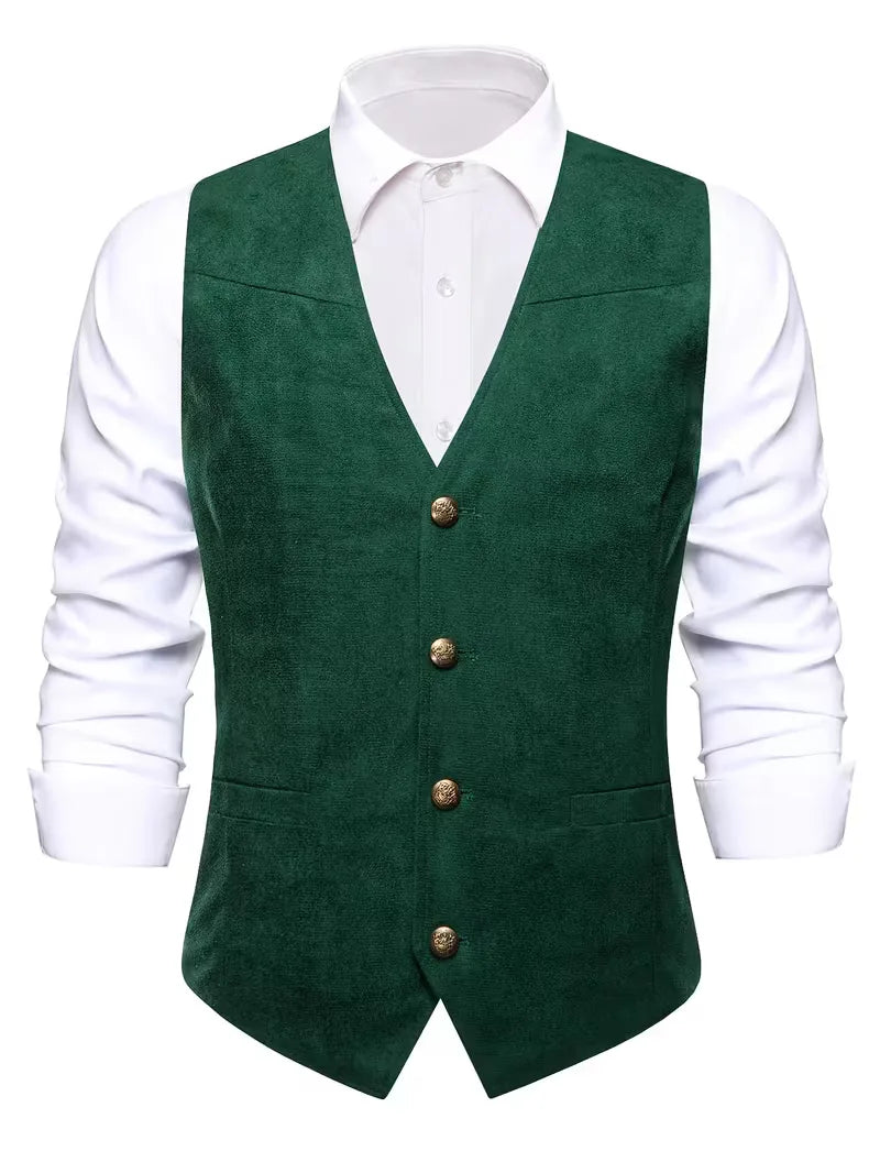 Gilet met V-hals en knopen