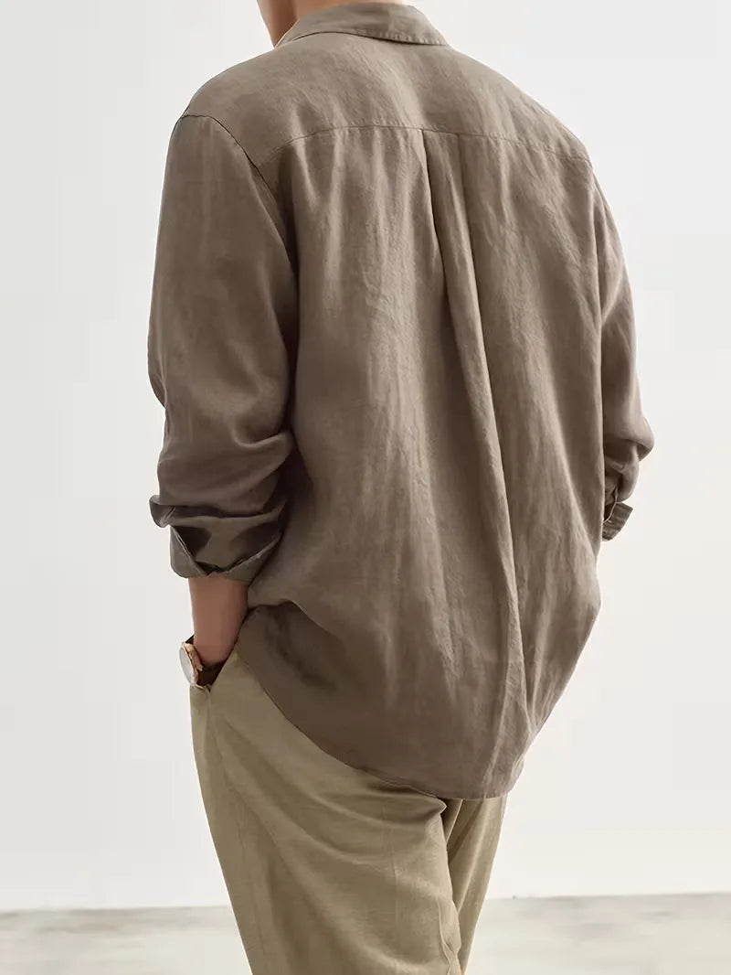 Casual heren shirt met lange mouwen