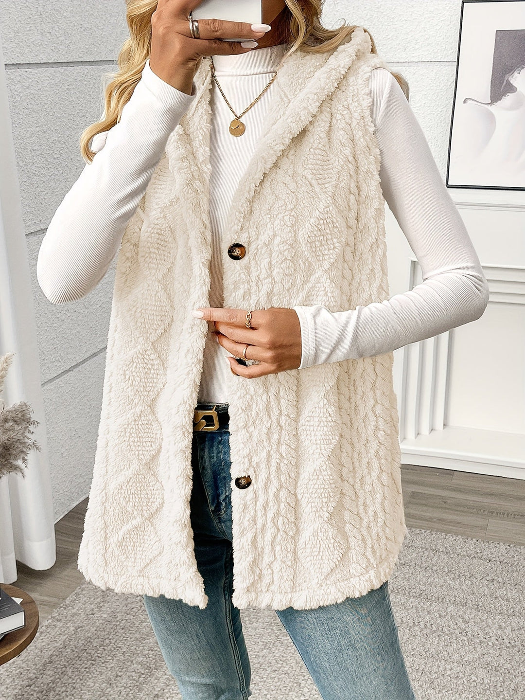 Lorna | Gezellige Gevoerde Mouwloze Vest