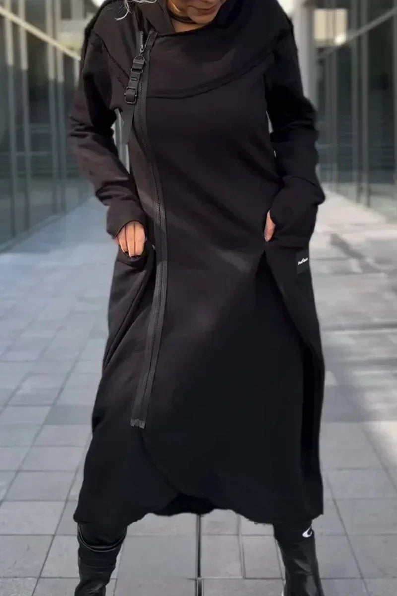 RILEY – FUTURISTISCHE HOODED LANGE JAS