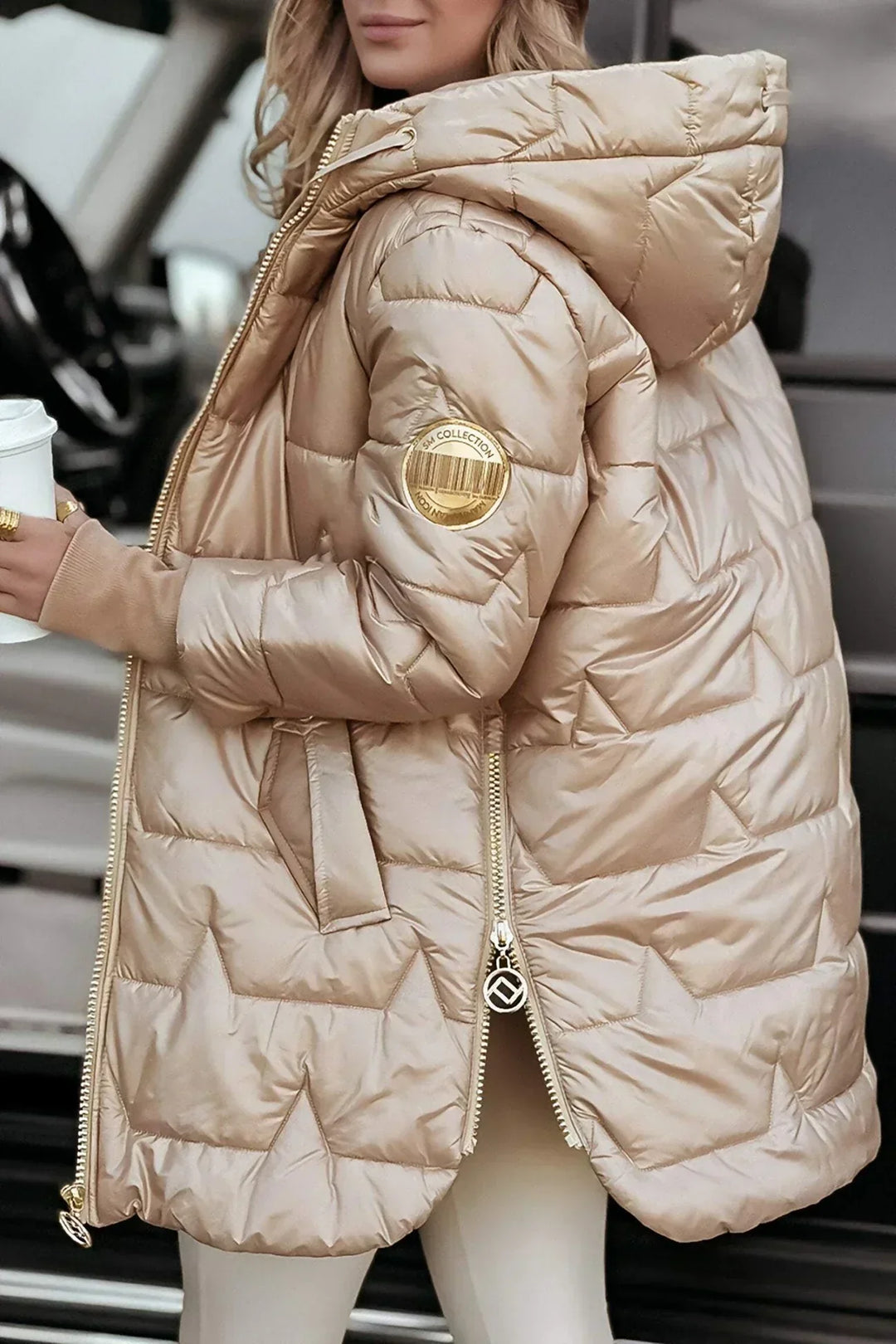 Carla | Gevoerde Oversized Hedendaagse Puffer Jas