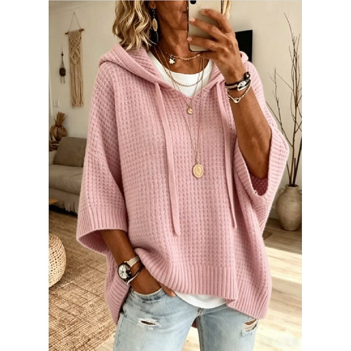 Carol | Ontspannen Wafel-Textuur Hoodie