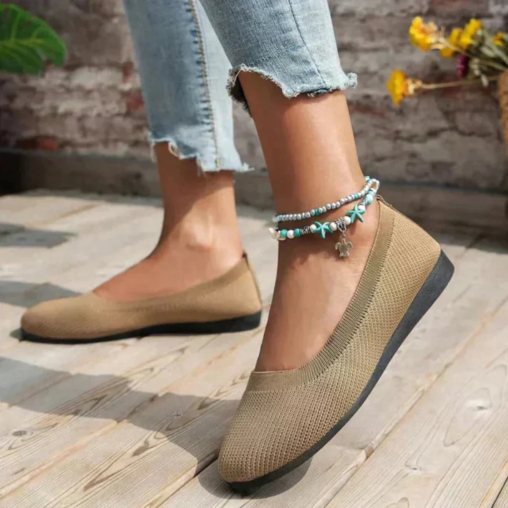 Orthopedische Dames Gebreide Sandalen met Comfortabele Pasvorm