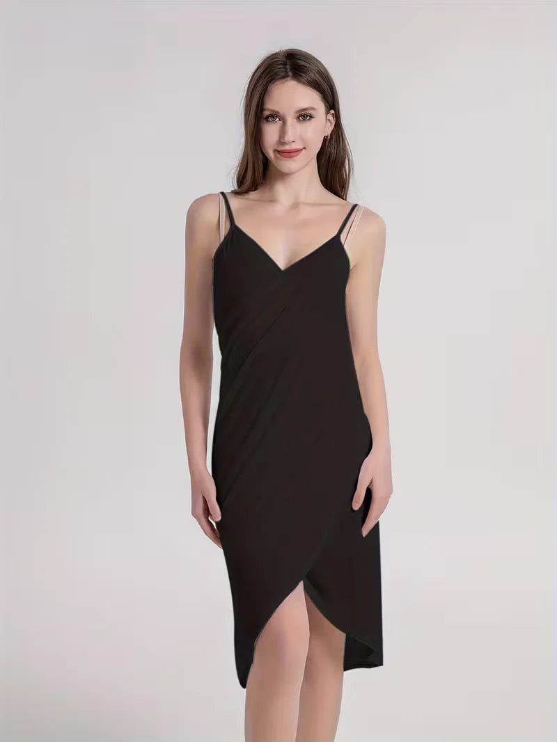 Cover-up met asymmetrische hals