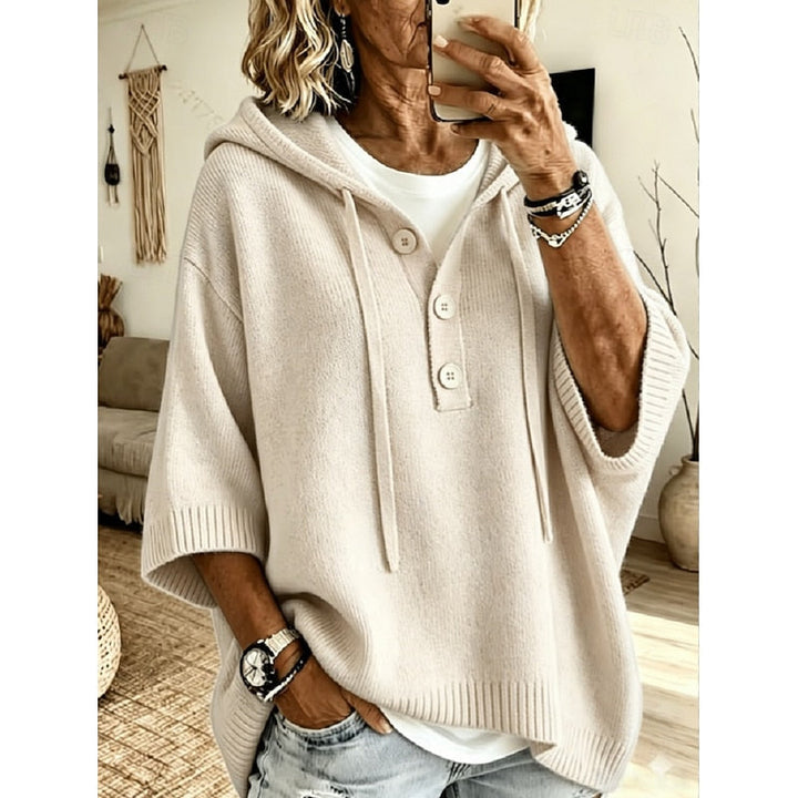 Brooklyn | Ontspannen Gebreide Hoodie Sweater