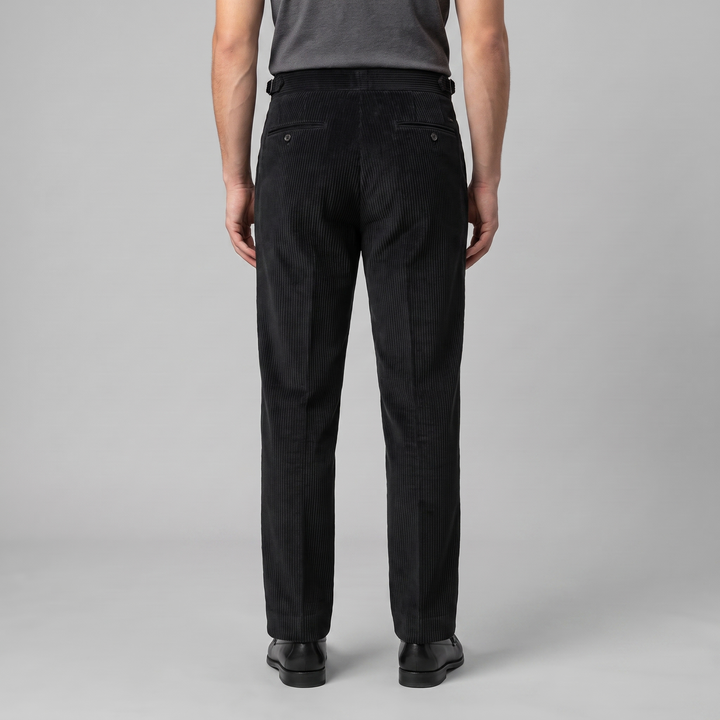 Corduroy Pleated Trousers Heren Klassiek Formeel