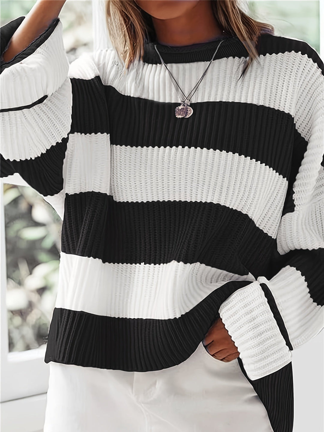Ivy | Ontspannen Colorblock Trui