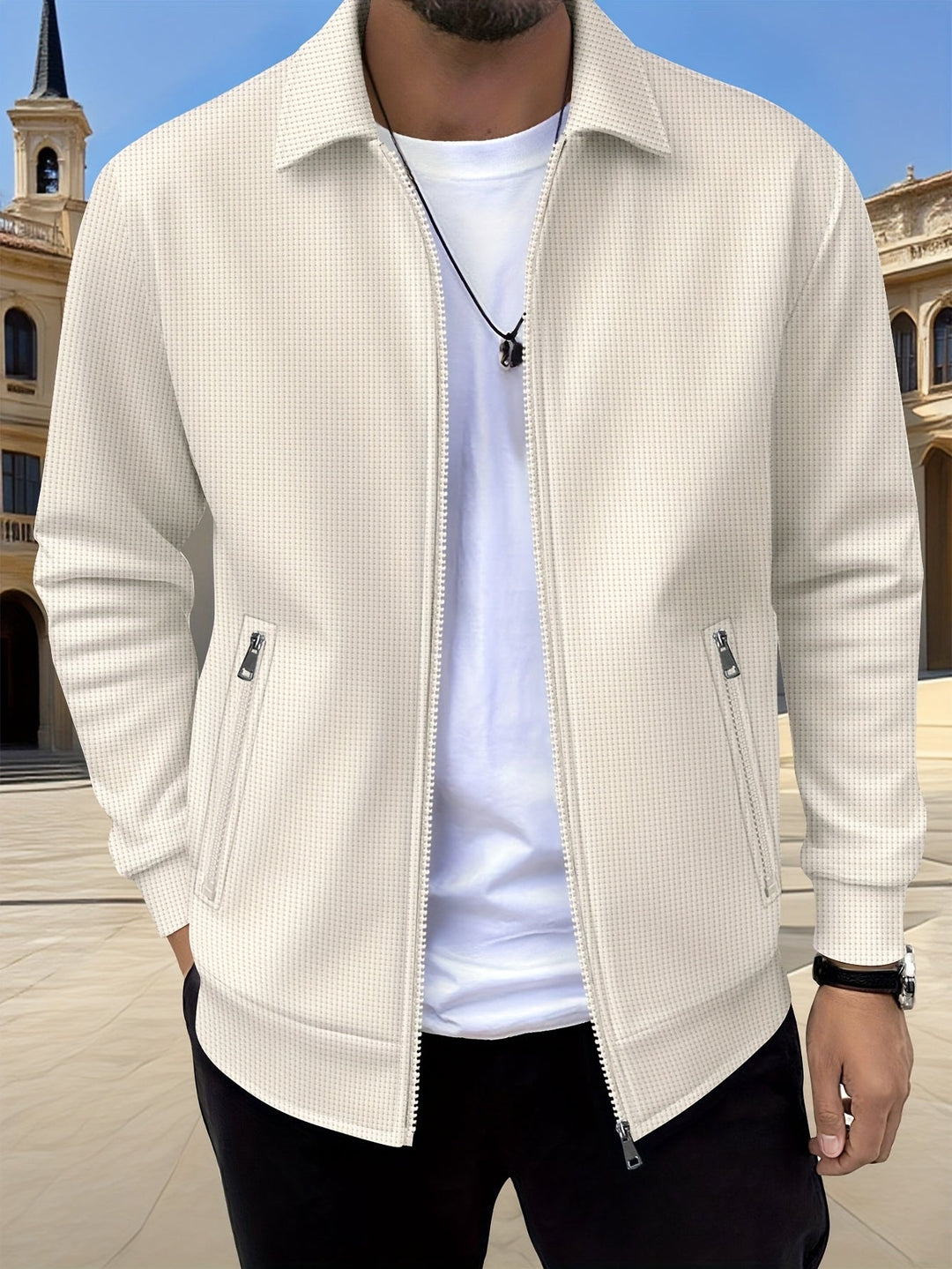 Cameron | Textured Zip Jast